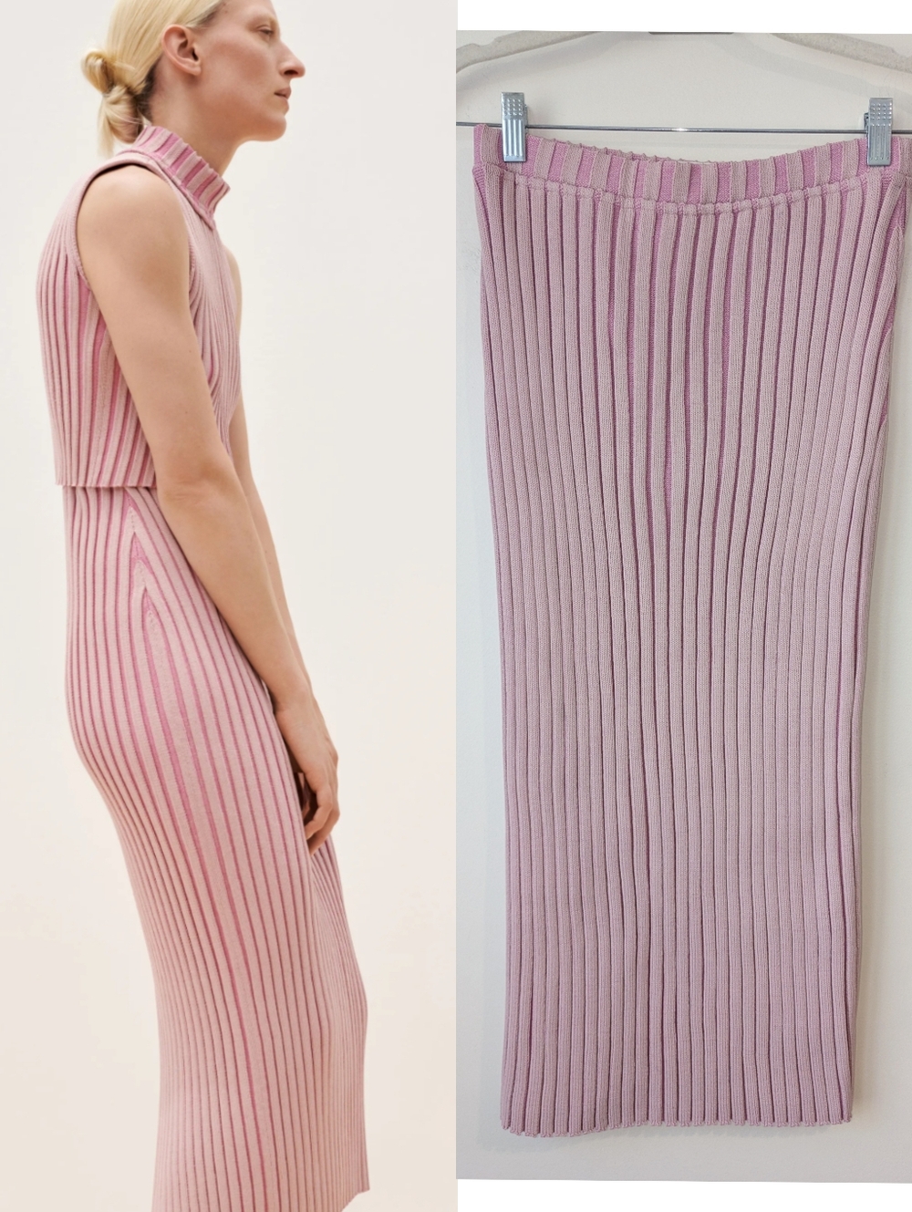 St. John Resort 2022 Ribbed Midi Pencil Skirt